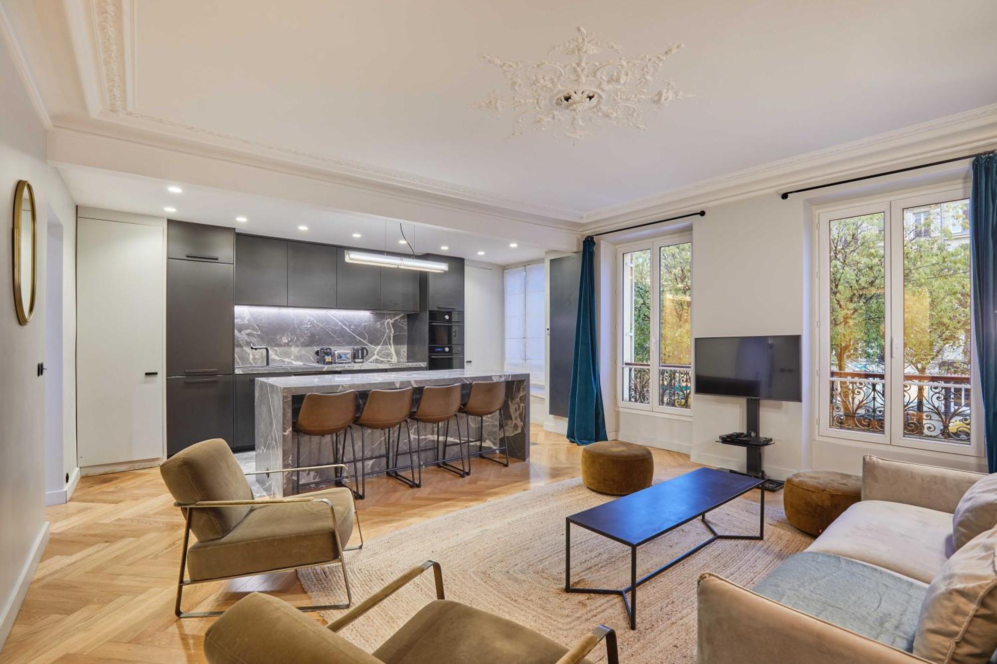 Magnificent Apartment - 3Br- 8P - Batignolles Париж Екстер'єр фото